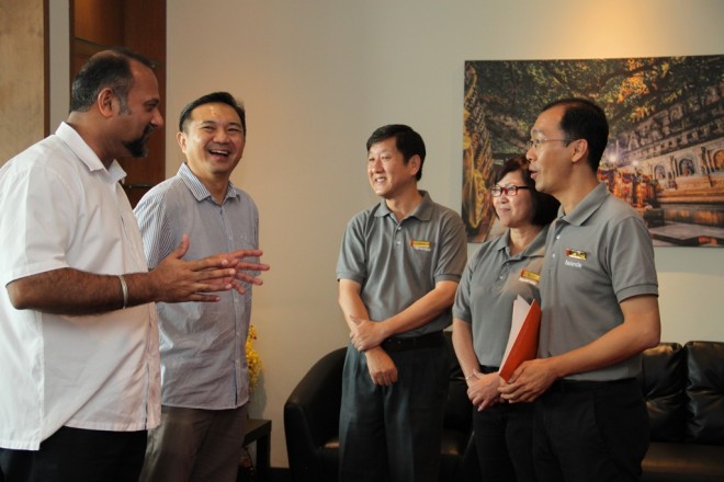 YB Mr. Gobind Singh Deo and YB Mr. Ng Sze Han  visit Nalanda Centre.