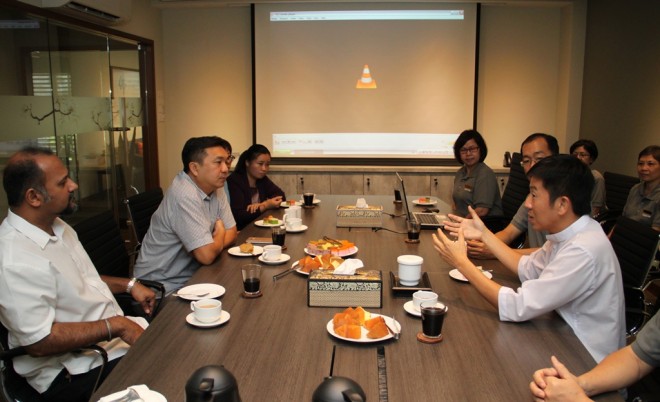 Discussion with Nalanda leaders.