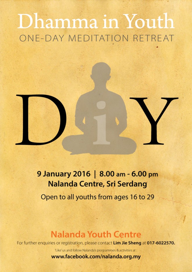 Dhamma-in-Youth-one-day-Meditation-Retreat-Poster