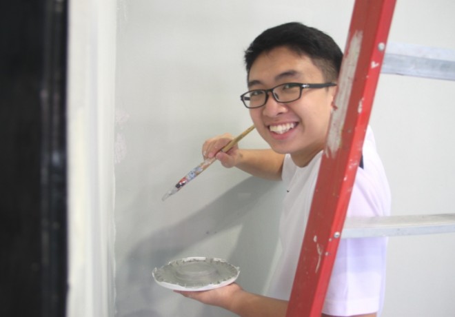 Painting with joy.