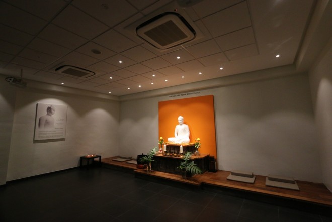Simple and elegant Buddha-Altar.