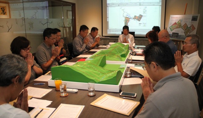 The sharing and dedication of merits to conclude every meeting.