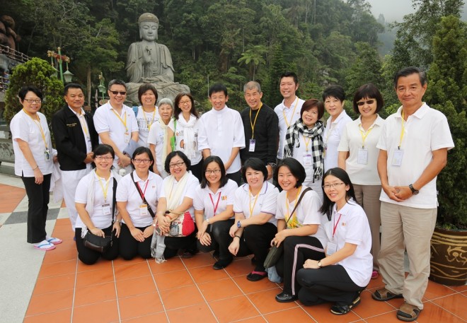 A group photo of some of the participants with Bro. Tan.
