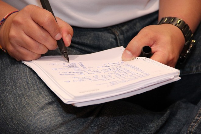 It is a good habit to jot down notes and ideas when learning the Dhamma.