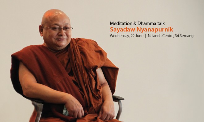 Sayadaw Nyanapurnik at Nalanda Centre.
