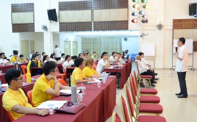 Dato' Charlie Chia, giving his talk at the workshop.