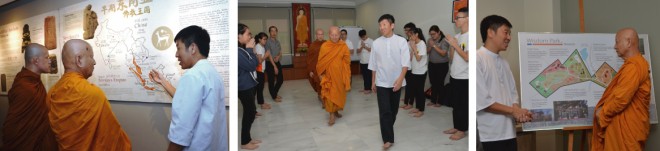 Ven. Dhammavuddho touring Nalanda.