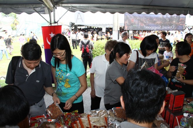 Many stalls enjoyed high traffic and brisk sales.