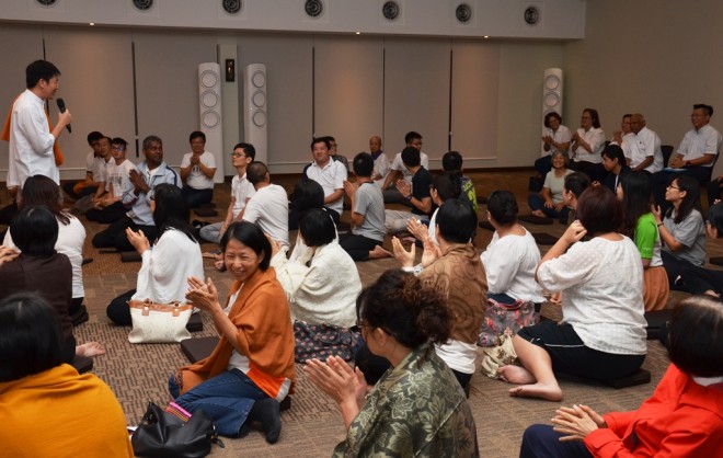Bro. Tan announcing that Nalanda Mahavihara had been declared a ‘World Heritage Site’ by UNESCO.