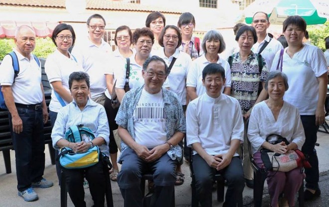 Bro. Tan with friends from Buddhist Fellowship Singapore.