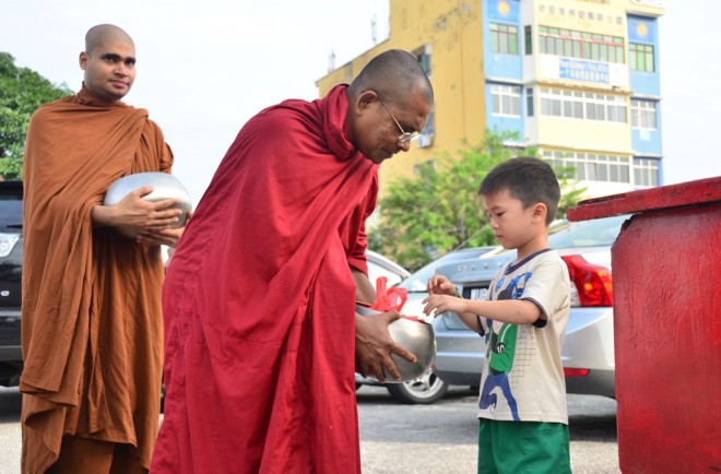 Join us for the joyful and meaningful alms-giving programme.