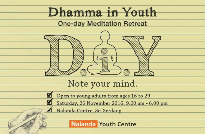 One-day meditation retreat guided by Bro Tan.