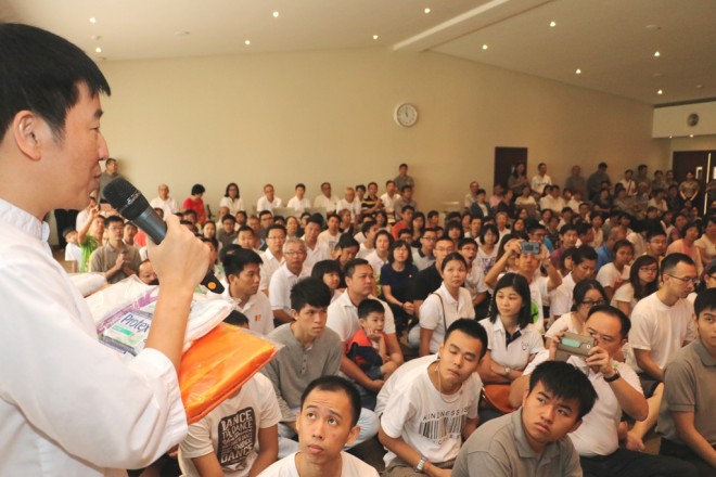 The first robe and requisite pack was offered on behalf of all members, devotees and benefactors.