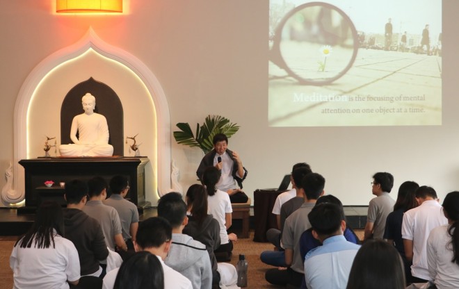 Bro. Tan gave six talks throughout the one-day retreat.