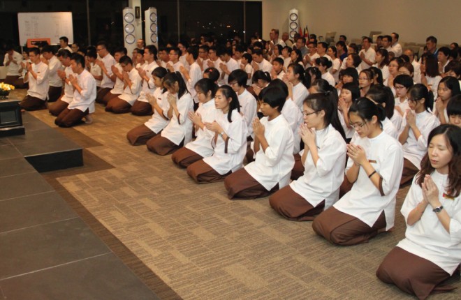  ‘Calm down’ to the New Year at Nalanda Centre on Saturday, 31 December.