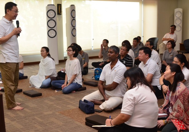 Charlie Chia comparing the qualities of worldly and spiritual wealth.