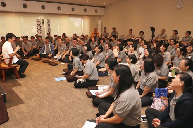 First day's evening teaching session by Bro Tan.